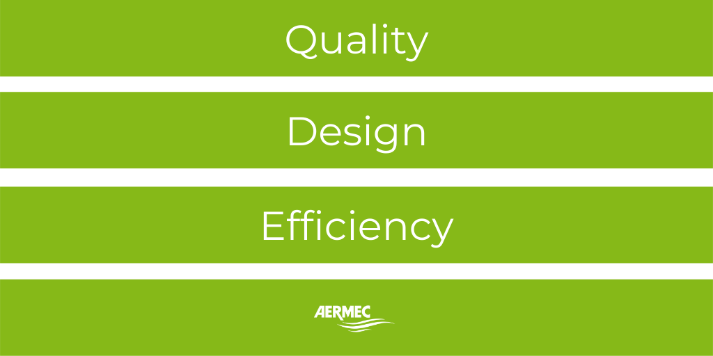 A complete range of products that stand out in terms of quality, design, and efficiency #AERMEC