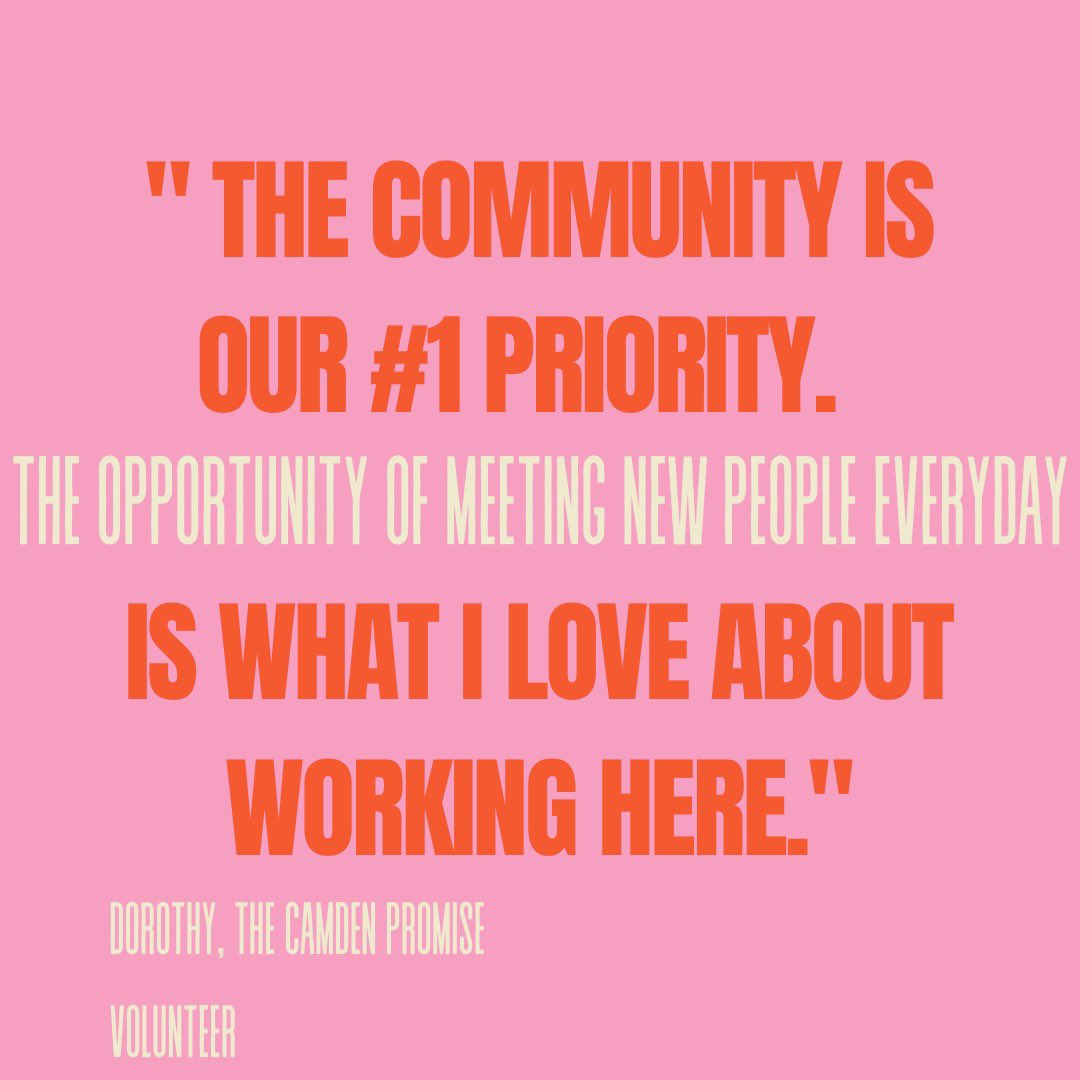 CamdenPromise's tweet photo. Here at The Camden Promise, we strive to provide the best for the community through our food pantry shelf. With the help of volunteers like Dorothy, we are able to do so every week from Monday-Saturday starting at noon! https://t.co/6UXRac0wGa