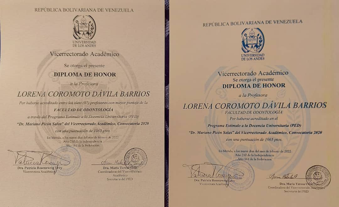 williamsdavila's tweet photo. Quiero felicitar a mi hermana Lorena Dávila, prof titular de la Facultad de Odontología. Una gran profesora que hoy recibe esta distinción. Orgullo de la familia y de todos los que se gradúan de la Universidad de Los Andes, de la cual egresan profesionales altamente cualificados https://t.co/ZQlP3LKXOY