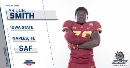 Such a great blessing to receive an offer from Southwestern Oklahoma State University 🔵❕