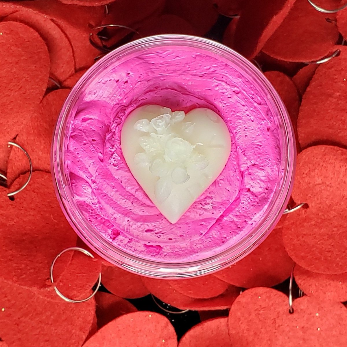 Introducing our Red Velvet Cake Whipped Soap that we have created for Valentine's Day! Our whipped soap smells absolutely delicious!

mythicbeautyhaus.com 
#indie #whippedsoap #valentinesday #redvelvetcake