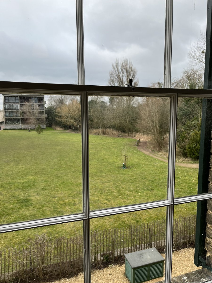 My office view today…first time in 14-odd years that I’ve had a desk in the main house. Loving that you can book the desk in the office you need, for what you need to do. #notexcitedreally