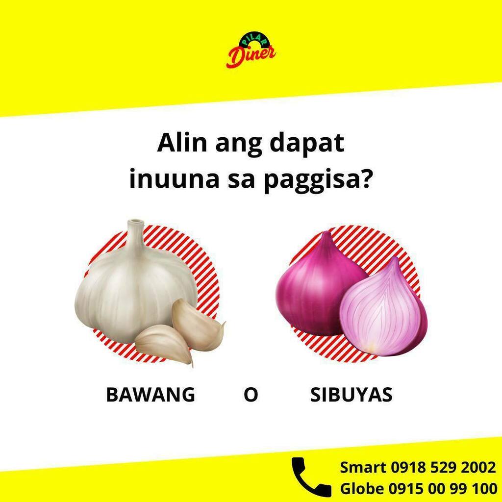 pilardiner's tweet image. Alin ang dapat inuuna sa panggisa?⁠

⁠

Bawang o Sibuyas⁠

⁠

#pilardiner⁠

#pilardinerpalaro facebook.com/pilardiner/pho… pilardiner.tumblr.com/post/675734951…