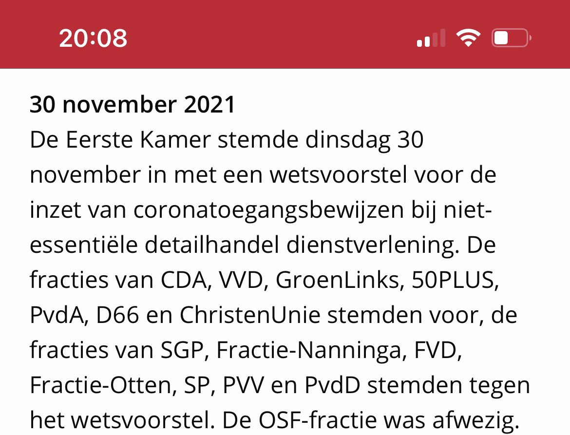 Laten we niet vergeten dat CU de #QRpas mede mogelijk heeft gemaakt.

En tot op de dag van vandaag het ineffectieve en discriminerende #3G #CTB nog steeds steunt.