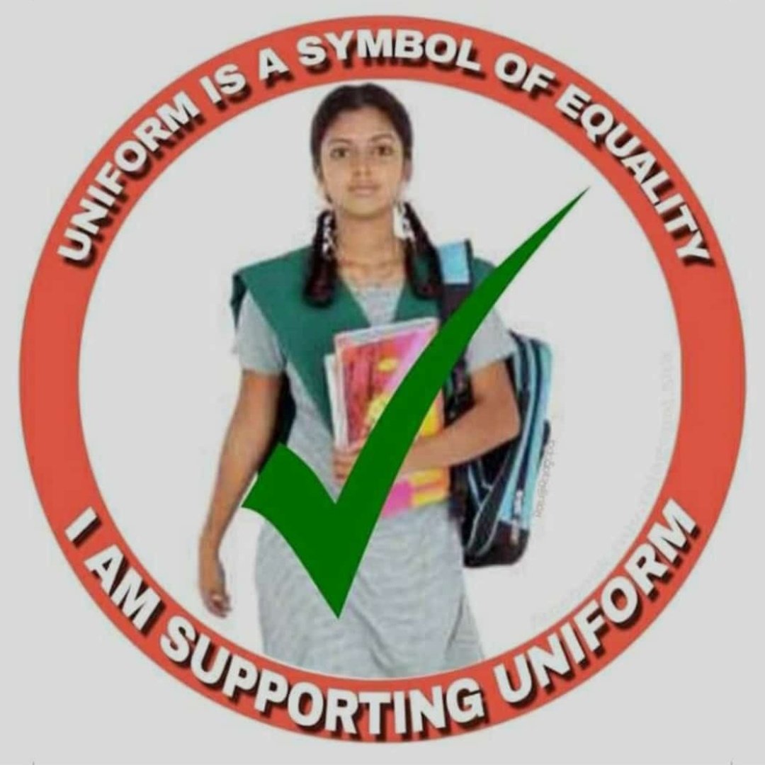 Abhishe88568392's tweet image. #SupportUniformDressCode 
#HijabBan