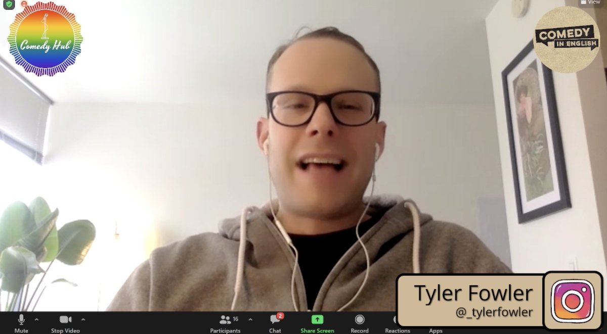 comedynenglish's tweet photo. Previously:
@crownjuul's "rescue"
@_tylerfowler 's "view"
@AshGutermuth 's "job"
Missed? Nxt1 Thu Feb 10th 12noon Pacific/8pm GMT w/ @TurnerBSparks @RalphTheMouth81 @TheDailyPrateek
Link - https://t.co/8spLGJYV2k
#JOKEPIT #eventbrite #zoomshow @DALIA @michaelmagid #virtual https://t.co/TqT6Kt7ChS