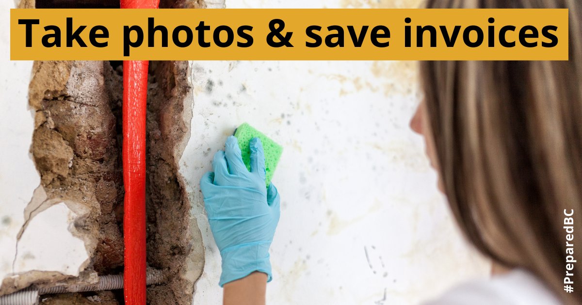 PreparedBC's tweet photo. Are you doing repairs related to the flooding of Nov. 14 - Dec. 2, 2021?
Take pictures of the damage & save invoices. You may be eligible for Disaster Financial Assistance (DFA).
Apply by Mar. 3, 2022.
https://t.co/Tn5EmKKfpj
#PreparedBC #DFABC https://t.co/30KWPRsu52