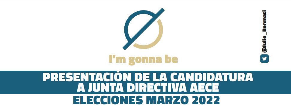 Julio_Bonmati's tweet photo. Con 𝗜´𝗺 𝗴𝗼𝗻𝗻𝗮 𝗯𝗲, iniciamos la campaña a las elecciones para la Junta directiva de la AECE. Haremos las 𝟱𝟬𝟬 𝗺𝗶𝗹𝗹𝗮𝘀 y si es preciso,  otras 500 más. https://t.co/ZJoFrvjd0C