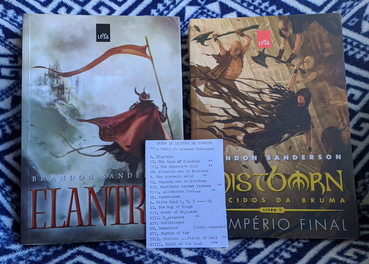 GabrielValjean's tweet photo. • Elantris e O Império Final - Brandon Sanderson

• Nem acredito que consegui adquirir essas duas raridades em excelente estado e preço maravilhoso. Agora, de todos publicados pela LeYa, só preciso encontrar O Herói das Eras...vai ser uma jornada, mas espero encontrar logo 🙏🏻🙏🏻 https://t.co/srZle4m1pF