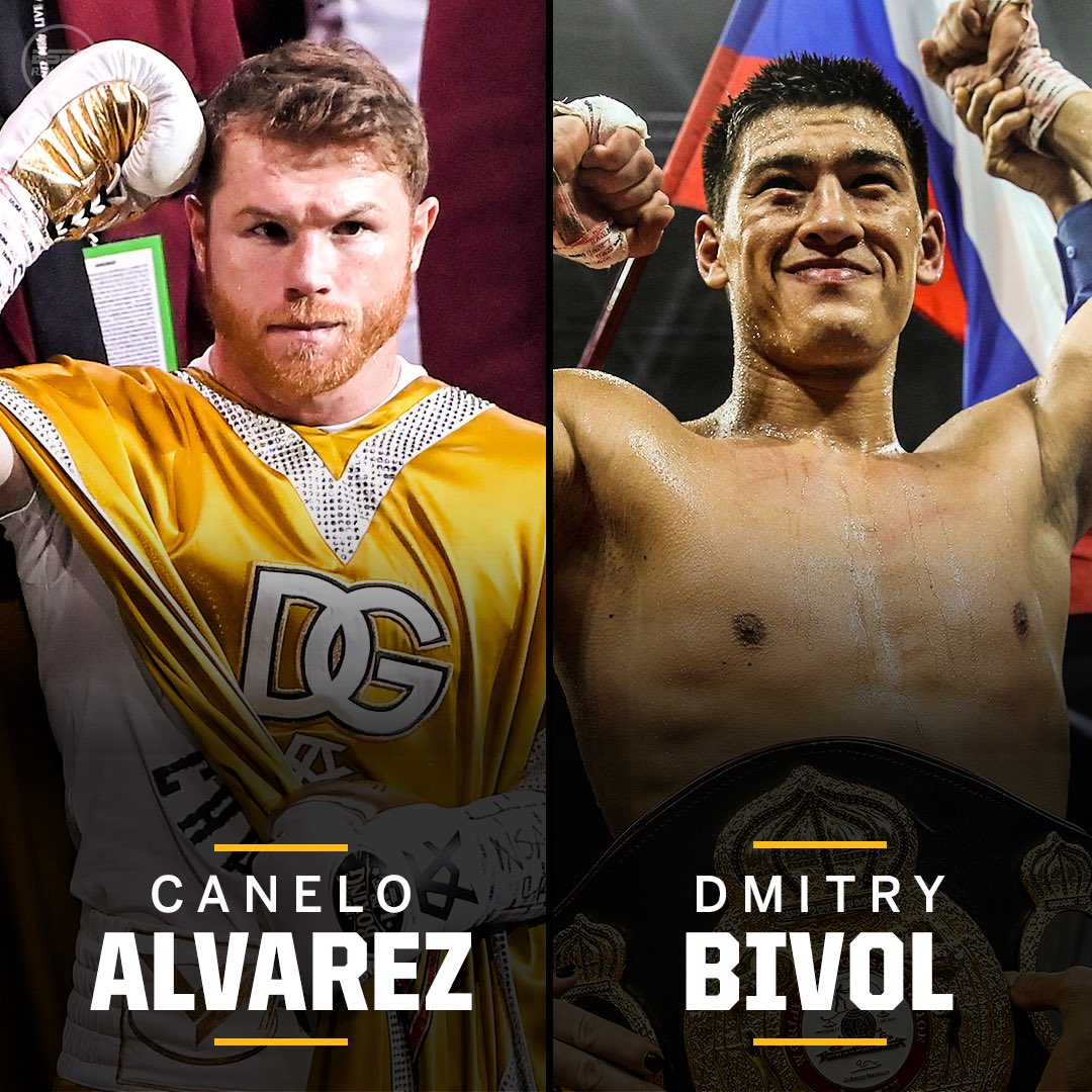 ESPNRingside's tweet photo. Canelo and Eddie Hearn's Matchroom Boxing are closing in on a two-fight deal worth upward of $85 million, sources told @MikeCoppinger. 

The first fight of the deal would pit Alvarez against light-heavyweight titleholder Dmitry Bivol on May 7 in a return to 175 pounds. https://t.co/8ZkQbyznaL