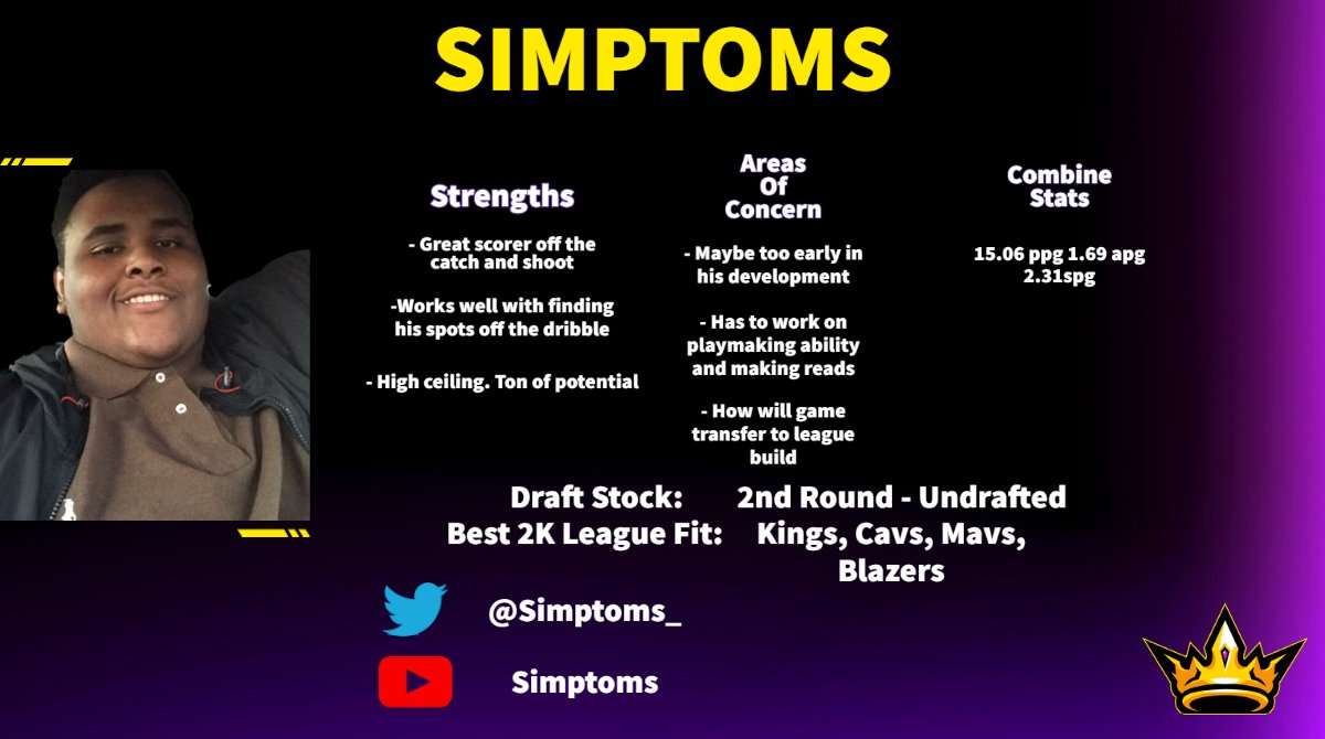 yeynotgaming's tweet photo. @FyveWyde Season 5 @NBA2KLeague Draft Player Cards
Featuring potential rookies in @Simptoms_ @BreakerTheBeast and @oYoungStarGoat
Along with returning veteran @ARooks https://t.co/HDsxIRaatY