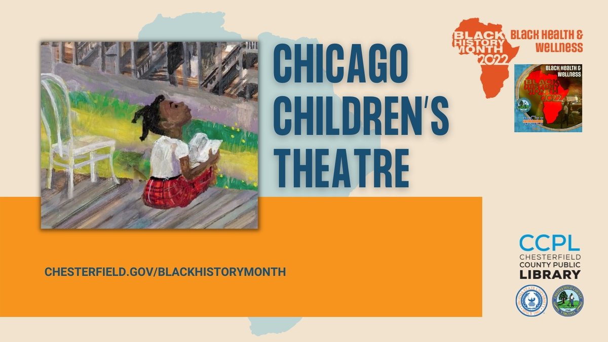 Celebrate the legacy of Gwendolyn Brooks during this creative experience for children and families led by <a href="/ChiChildTheatre/">Chicago Children’s Theatre</a>.
Register today! bit.ly/3uT82RB
This program is presented in partnership with @chesterfieldVA and <a href="/VSU_1882/">Virginia State University</a> Sat., Feb. 26, 2-3 p.m.