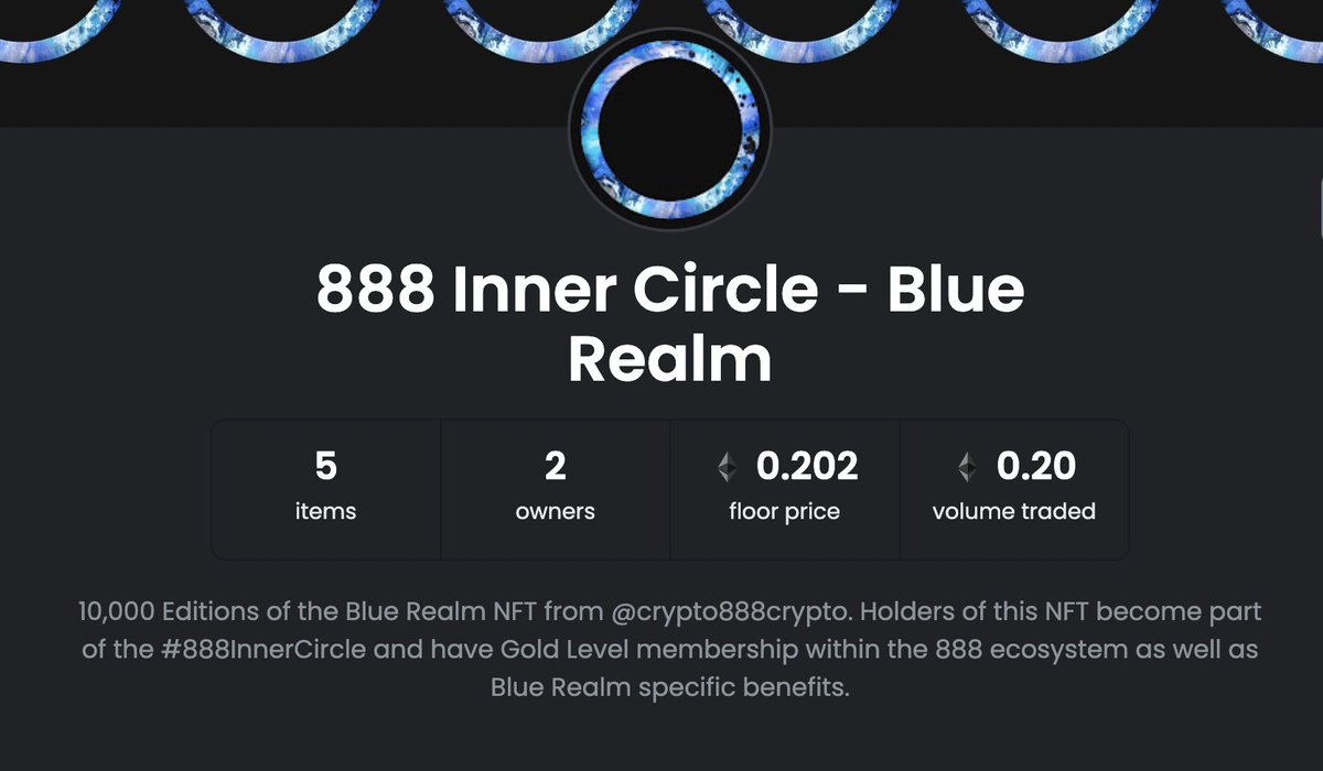 vicdelarge's tweet image. Beware, people, there's a lot of FAKE #888InnerCircle  #BlueRealm on @opensea, watch out, especially now that there is a problem with the original collection displaying.