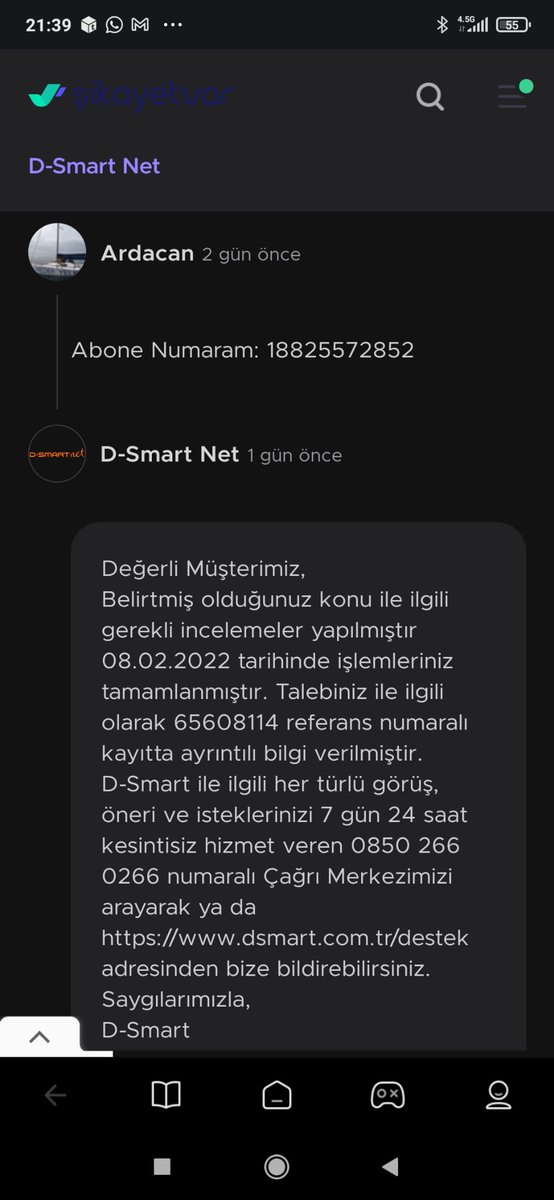 BetlAkba17's tweet photo. @DSmartDunyasi @DSmartDestek  @SikayetvarCom 11 gündür internetimizi(nakil) bağlamadığınız gibi, bir de utanmadan https://t.co/FoUlyt3LQP'a sorun çözülmüş gibi cevap yazarak, yalan söylüyorsunuz, yanılıyorsunuz. + https://t.co/9jeGxM21cJ