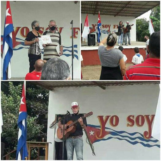 Participan la instructora y asesora de literatura de nuestra Casa de Cultura en la entrega de la Distinción "Joya de la pedagogía " a la Máster Caridad Pérez Torres en la mañana de hoy miecoles en nuestro Municipio Ciro en #CiegodeAvila  #CubaMined #culturaavileña #CubaEsCultura