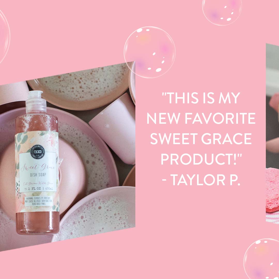bridgewatercc's tweet photo. Customers are dishing out the love for NEW Sweet Grace Dish Soap! Have you tried it yet? Shop the Suds: https://t.co/rbH4iIJXDv https://t.co/r0OhdoNnzN