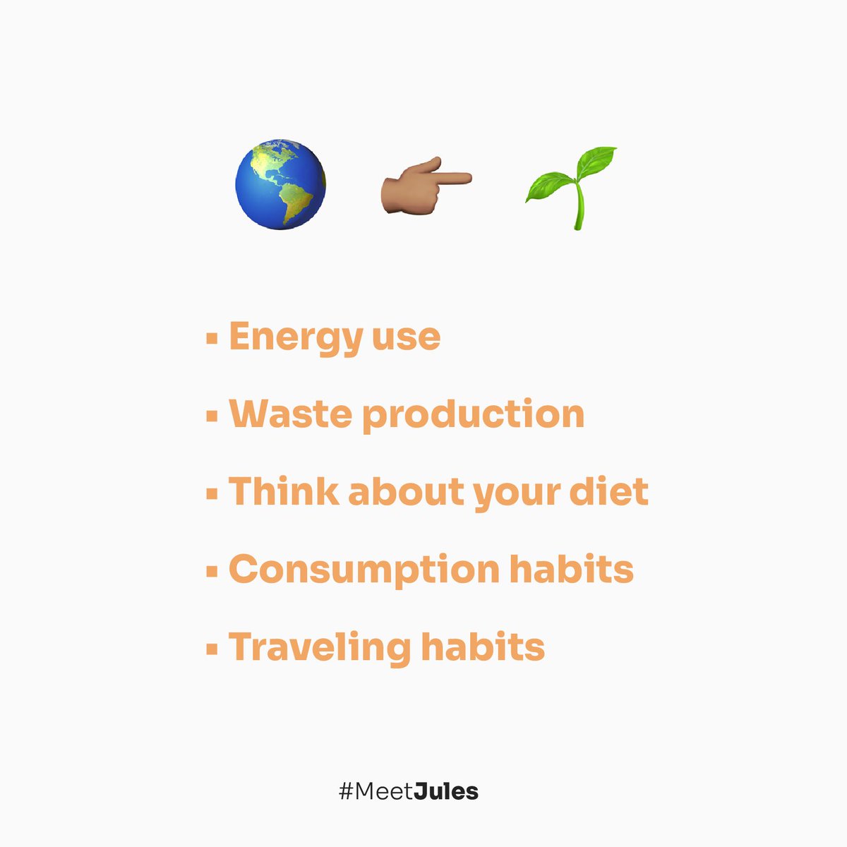 meetjulesapp's tweet photo. Jules enables you to understand your carbon impact by analyzing your purchase history and allows you to offset it with a monthly subscription that donates to the carbon offset of your choice. 

Achieve net-zero today and sign up for Jules. 

#carbonfootprint #climatechange #co2 https://t.co/esdDIXP8SQ