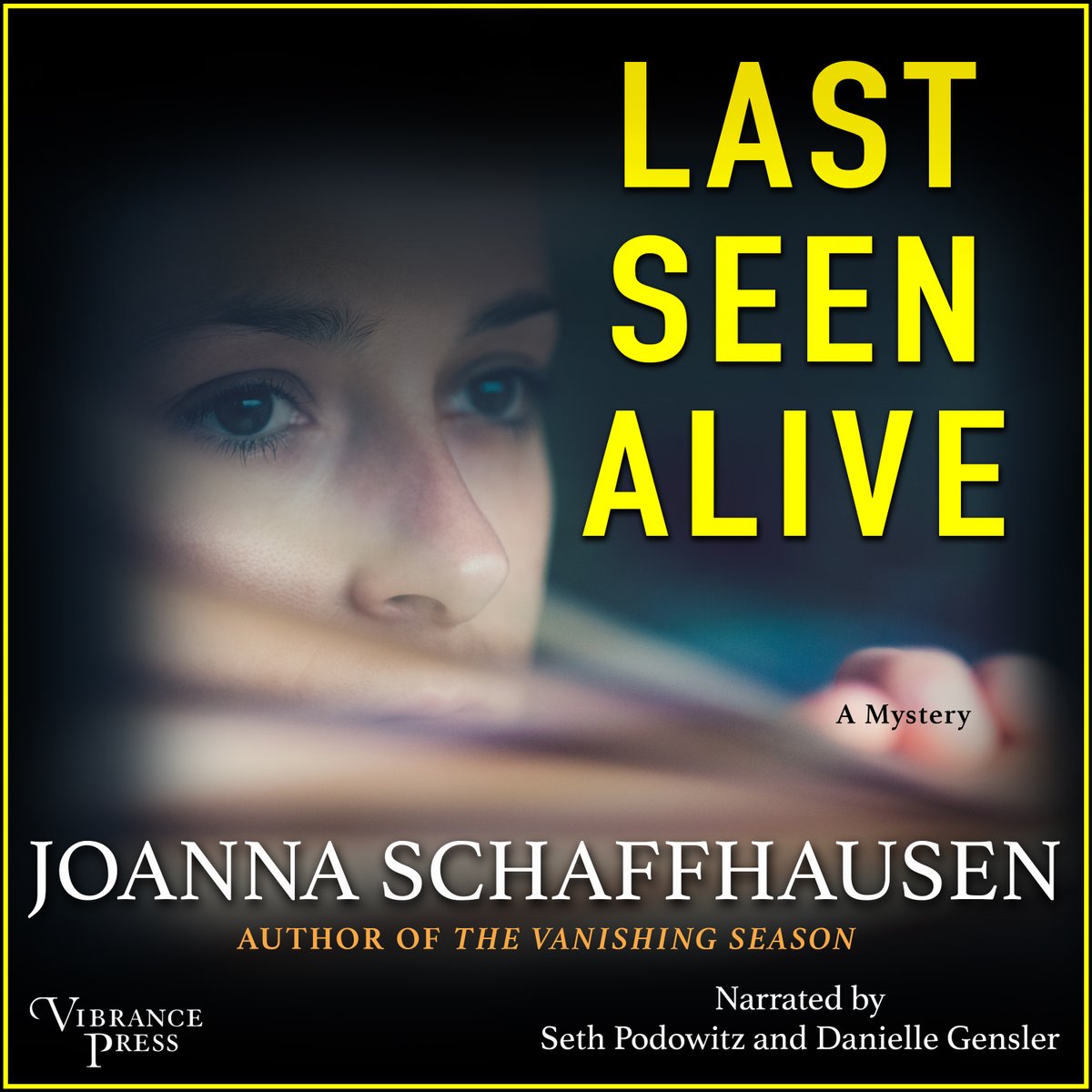 FBI agent Reed Markham saved Ellery from a serial killer’s closet. Now the killer will divulge where the bodies are. On one condition: Reed must bring him Ellery

LAST SEEN ALIVE by Joanna Schaffhausen narrated by @audiobookseth and @GenslerDanielle 

Now in audio from Vibrance