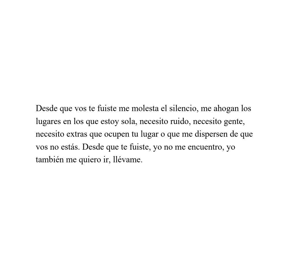 pazcitajulieta_'s tweet photo. "...desde que vos te fuiste, yo no me encuentro..." https://t.co/94EOpfNlCK