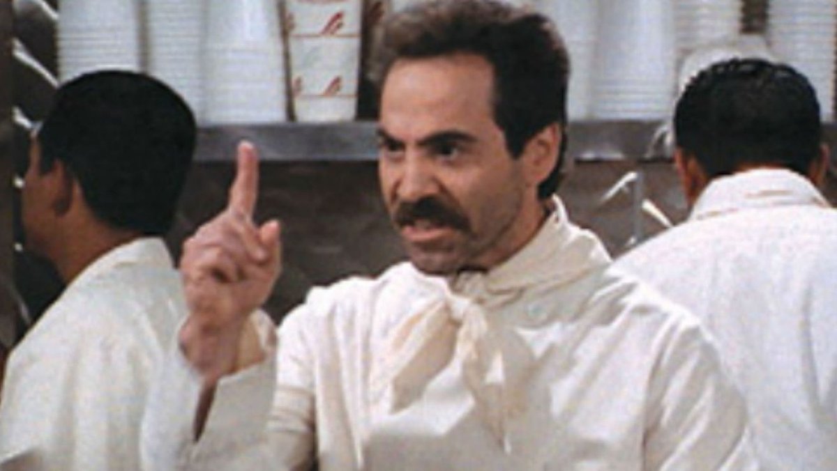 middleageriot's tweet photo. Marjorie Taylor Greene: "Now we have Nancy Pelosi's gazpacho police spying on members of Congress."

"Gazpacho police"? You mean, like the Soup Nazi? https://t.co/69Cvvvy0ql