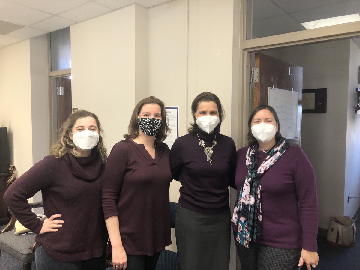 betseytilson's tweet photo. A little #joyatwork. “On Wednesdays, we wear purple.” So grateful to our Communications and Administration team for all their tireless work. ⁦@ncdhhs⁩ https://t.co/RaU7hON05n