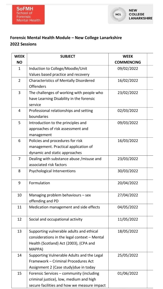 LockhartKat's tweet photo. Super excited to commence the Forensic Mental Health Module tonight 📖📝
1 step closer to chasing my dreams 🏩 never stop reaching for the stars🌟 
I'll have my head in my laptop for the next 20 weeks #forensicmentalhealth #forensiccareerplan #study #careerdevelopment https://t.co/fXNk7UWWQc