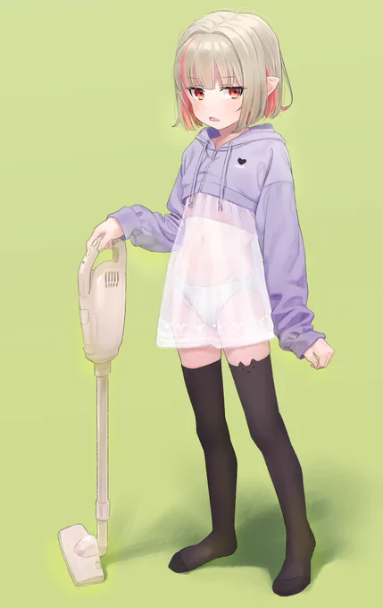 気分転換に掃除でもします 