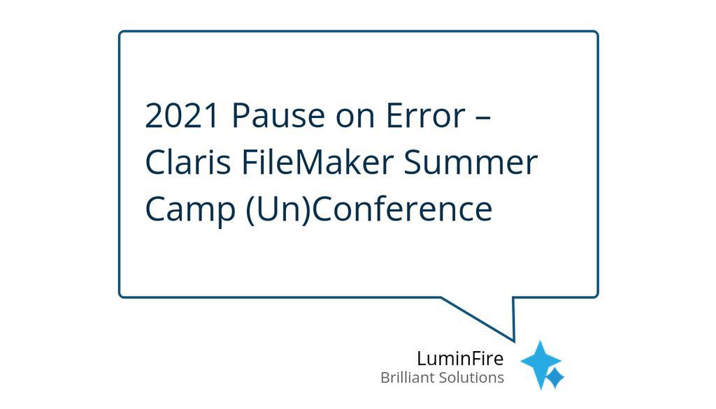 timcimbura's tweet image. Here are several of the interactive sessions that went on at Pause on Error along with some high level summaries and links to the information source.

Read more 👉 bit.ly/30mODeF

#FilemakerDevelopers #Claris #PauseOnError #ShareExperiences #FileMaker