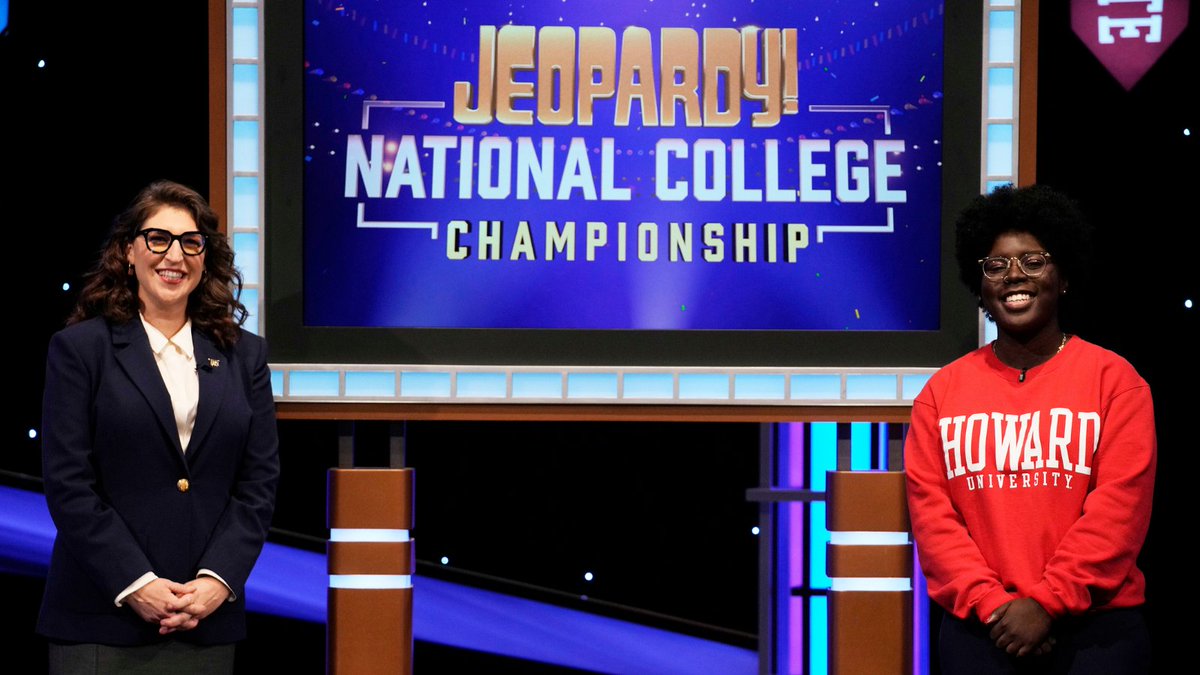 HowardU's tweet photo. Tune in on February 11th at 8 pm to cheer on our fellow Bison Jessika Agyepong as she participates in the @Jeopardy National College Championship! 🦬💙❤️ #JeopardyCollegeChampionship https://t.co/3cy6aq4Gh5