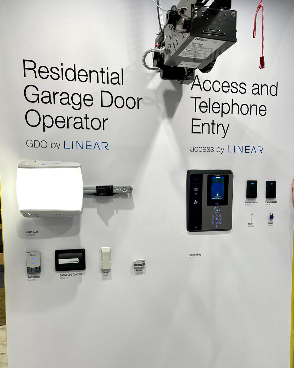 Nice_Linear's tweet photo. Day 2 is in full swing at @IntlBldrsShow! 🙌
Curious about how #LinearAccess Solutions can support your business?
Come by our booth #W5571 for a live demo of our EP-736 Telephone Entry System and the LDCO863B Garage door opener!
See you soon 😁 #IBS2022 https://t.co/ZrbEA1gc1r