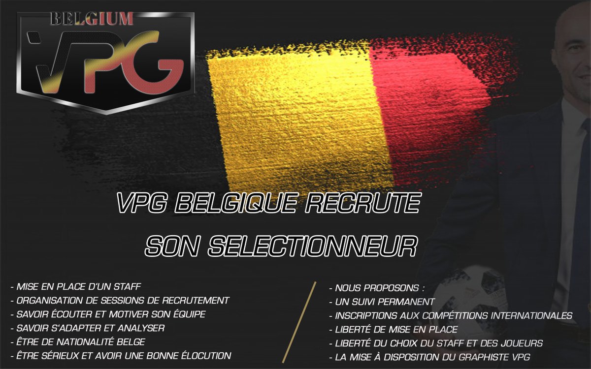 Bonjour la VPG BELGIQUE recherche un sélectionneur