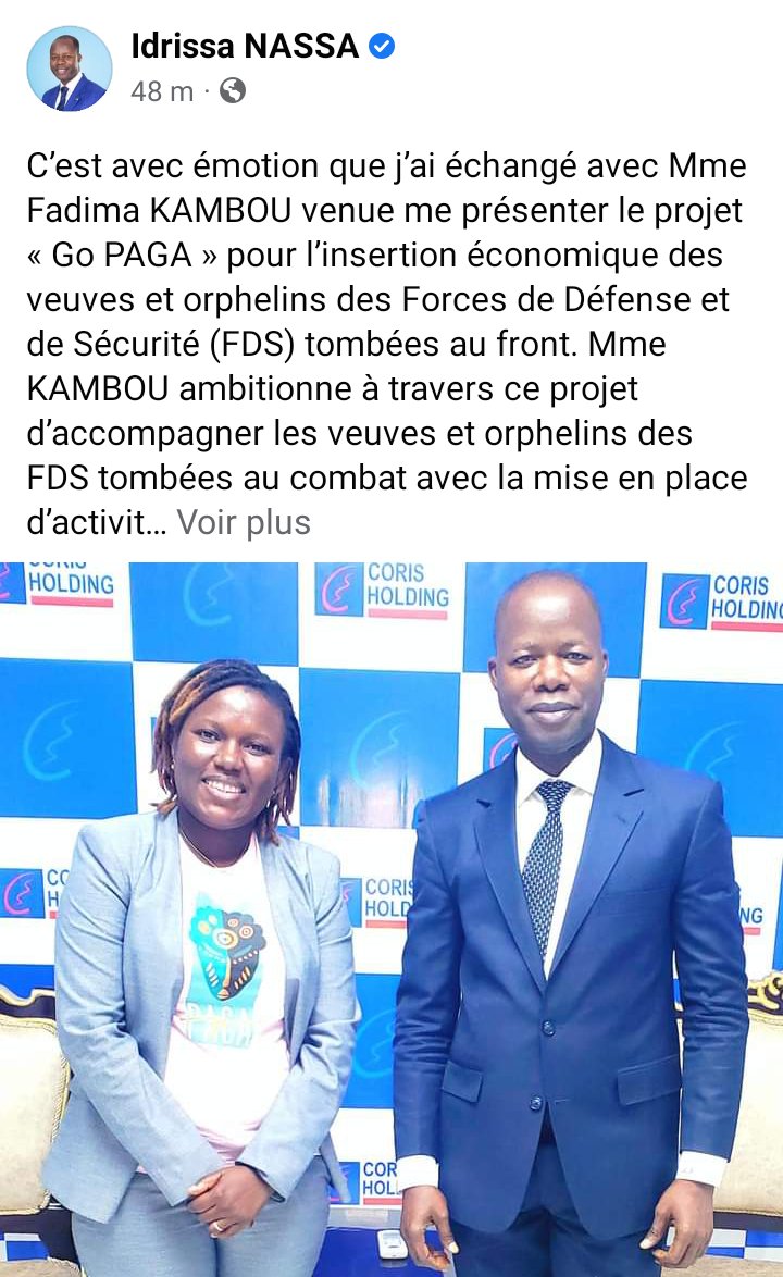 BBalguissa's tweet photo. 🇧🇫Force et courage Mme Fadima Kambou pour suite. Bravo à la Fondation CORIS. #GoPaga #Femmes #autonomisation #Economique #FDS https://t.co/OShZOrEtye