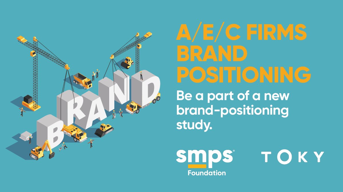 SMPSFound's tweet image. Help support @SMPSFoundation! A new survey partnership with @tokybd and the SMPS Foundation aims to understand how A/E/C firms approach their client’s projects and position their firms. Take the survey now, bit.ly/3rx3wWB
#SMPS