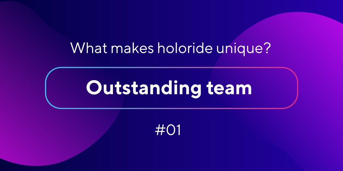 1/4
In one of our recent #AMA sessions, someone asked what differentiates us as a company in the #entertainment market.

There are many reasons which make holoride unique, and one of them is our outstanding team 🤜🤛