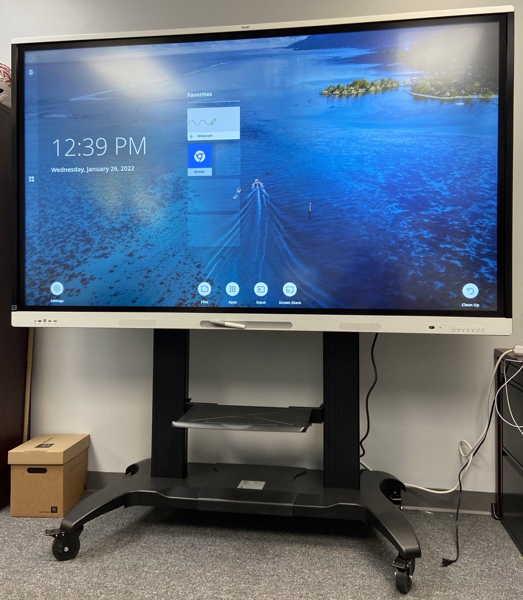 OkaloosaJoe's tweet photo. We are extremely excited at @DestinDolphins to move towards the vision of being a #NextGenOfOkaloosaSchools! Thank you to the continued parent and community support that is moving us forward! The first 38 Smart Boards have arrived for our classrooms! @OCSD1 @mdchambers25 https://t.co/prYcc7Wjo2