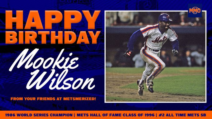 Happy birthday, Mookie Wilson! The legend turns 66 today. 