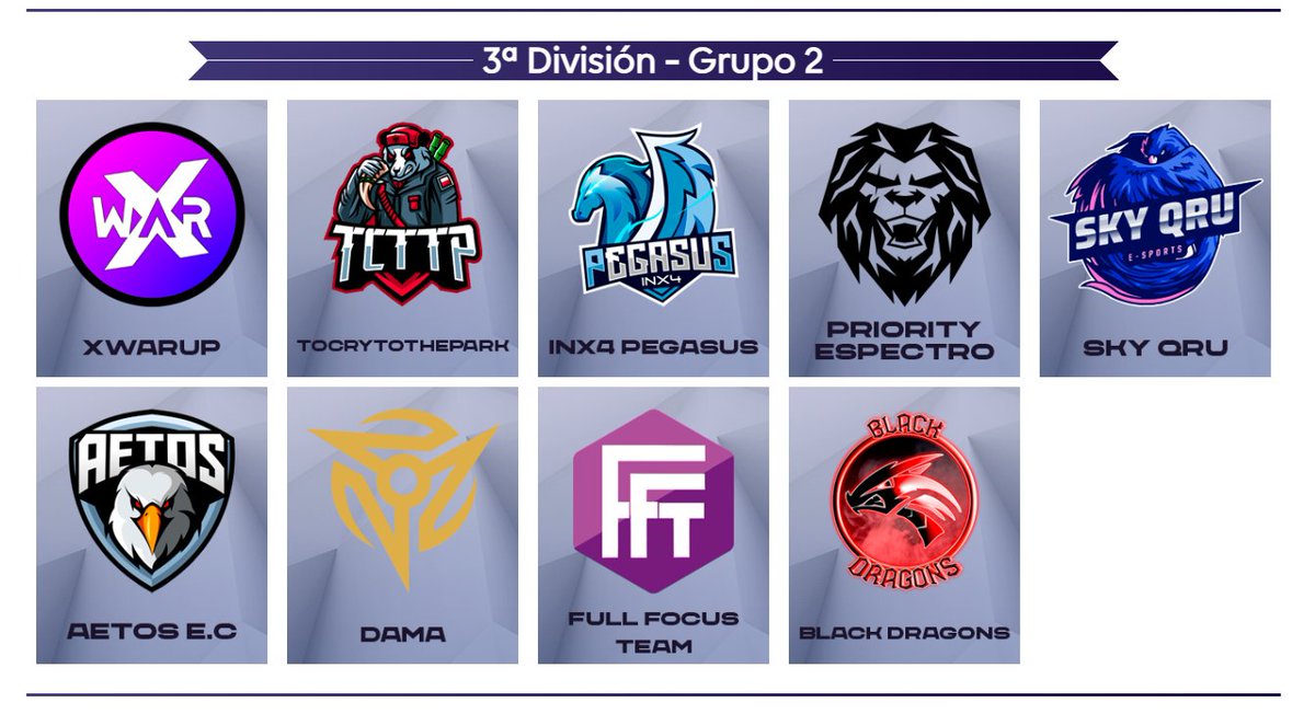 Confirmado nuestro grupo en <a href="/LEAmateur_/">LEA</a> . 
@xWarUP 
<a href="/ToCryToThePark2/">ToCryToThePark</a> 
<a href="/PriorityEC/">PRIORITY ESPORTS</a> 
<a href="/INX4PEGASUS/">INX4 PEGASUS | #GoPegasus</a> 
<a href="/AetosEC/">Aetos Esports Club</a> 
@Dama
<a href="/FullFocusTeam/">FullFocusTeam</a> 
<a href="/BlackDragons/">BlackDragons</a> 
Grupazo. 
#FlySky