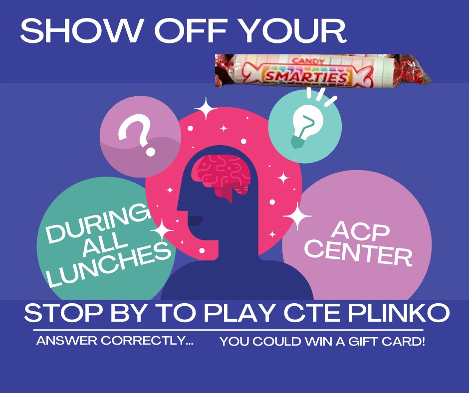 LHS_ACP's tweet photo. It's been a blast...make sure to stop by - you can play every day! Hope to see you tomorrow. 🙂 
#CTEMonth
#lhsknowexploreplango
#CTEWorks https://t.co/GGTGArJvK5