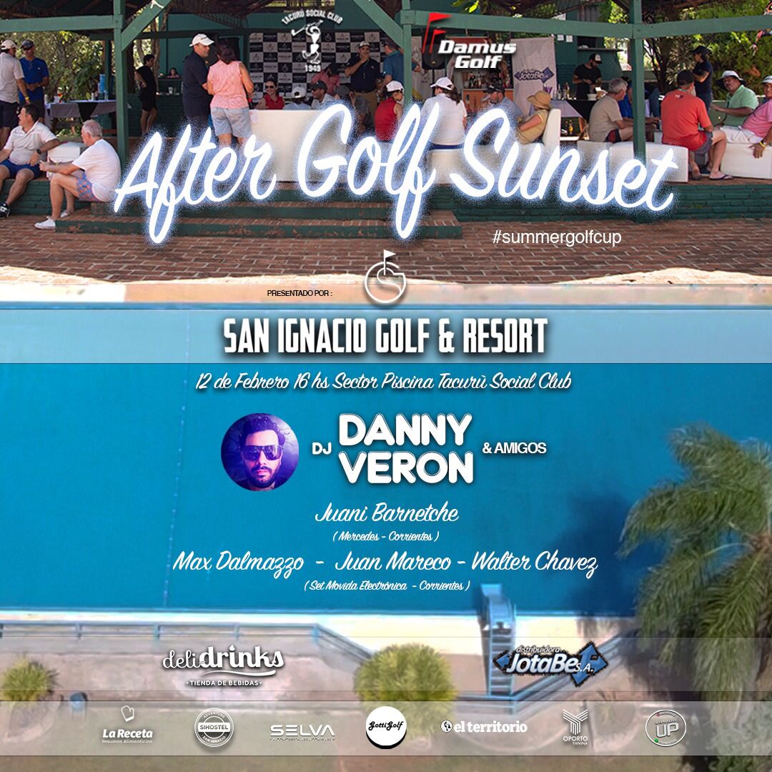 Este sábado evento especial en Posadas Misiones, participa todo el team de Set Movida Electrónica junto al amigo Danny Veron, sunset luego del cierre del torneo del Golf en el Tacurú Golf Club
