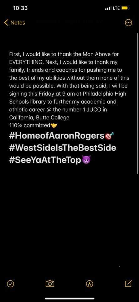 MarcusBeamon5's tweet photo. @Coach_Snelling @Coach_Hays2 @ButteFootball https://t.co/EpY85LZ7N0