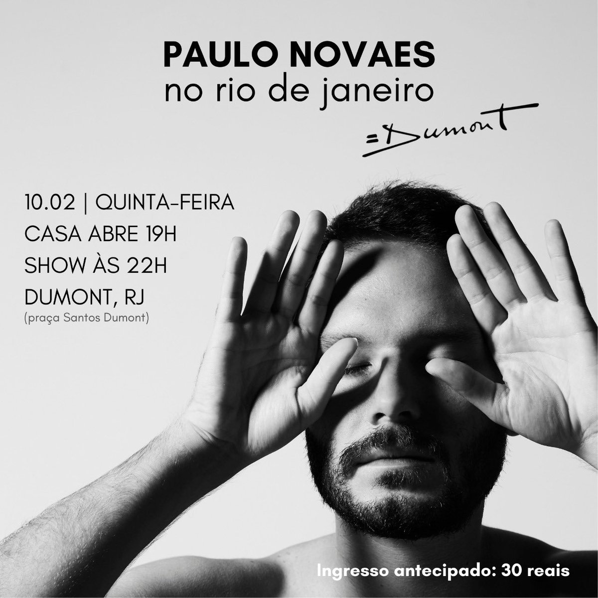 Alô galera do Rio de Janeiro, amanhã (10/02) tem <a href="/paulonovaess/">Paulo Novaes</a> na área!!

Eu não vou perder por nada esse momento ✨ Vem garantir o seu ingresso: sympla.com.br/evento/paulo-n…