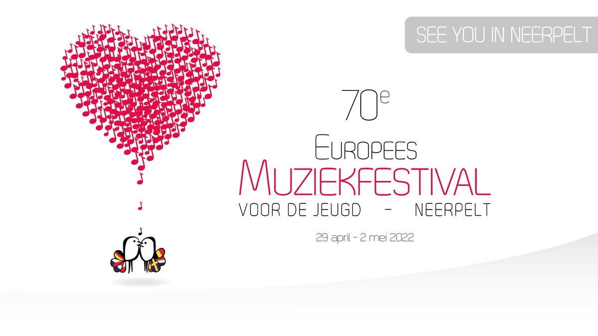emjfestival's tweet photo. GOOD NEWS!
📣 After two digital #emjfestival editions, we are getting everything ready to welcome young musicians in Neerpelt again for the real EMJ experience. We can’t wait to see and hear you all again! 👋  

https://t.co/krbfMUNnNN https://t.co/PeivKM2qYQ