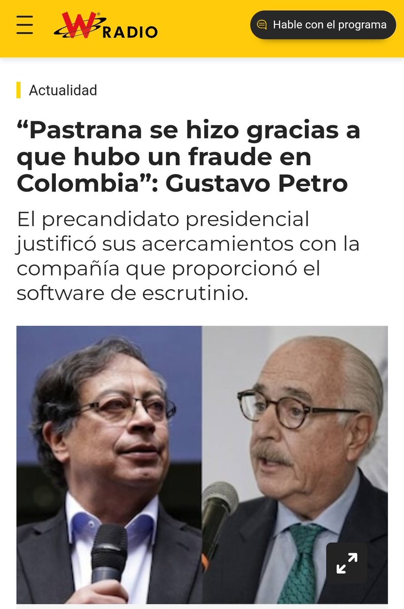 AndresPastrana_'s tweet photo. petro : me hice a pesar de que su jefe Pablo Escobar me secuestró y luego sus amigos del narcotráfico me robaron las elecciones y tuve que reelegirme. https://t.co/fK65c8GMjp