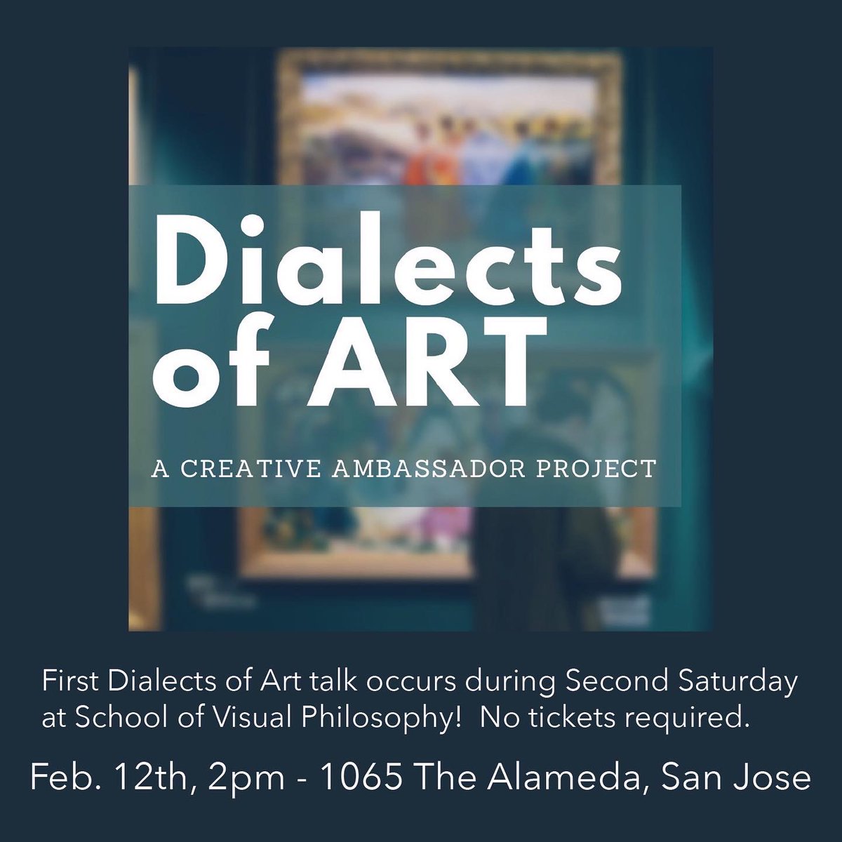 visitthealameda's tweet photo. Big weekend on The Alameda!  Come for the Artist Talk and stay for Art. Music. Food. Drink. 

Musician and art line up in the feed below.

Sunshine guaranteed! Patio dining awaits.

@SJD6CA @SusanEllenberg @408Nate @sjeconomy https://t.co/aRN1fY7not