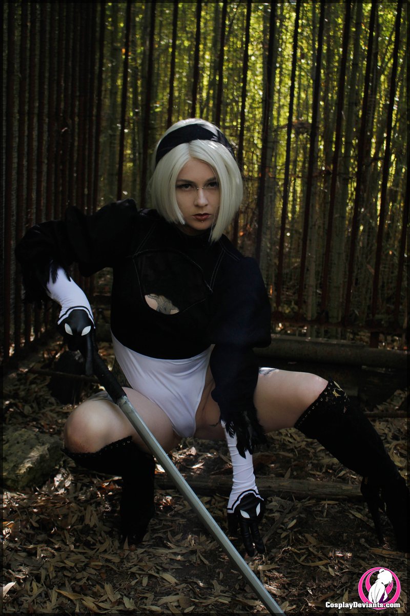 CosplayDeviants's tweet photo. Continuing #Twosday with a lovely look at @RaenAria as 2b from her exclusive release on CosplayDeviants. https://t.co/qHeyi6e0hs