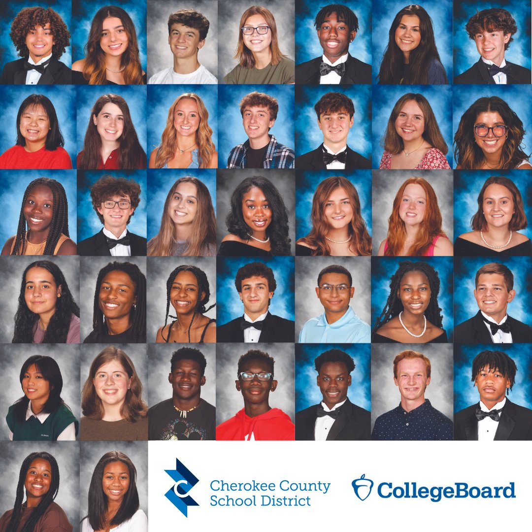 CherokeeSchools's tweet photo. The College Board is honoring 37 Cherokee County School District students through its National Recognition Programs awards!  See their names and awards at https://t.co/L51SPCfCcP #CCSDfam https://t.co/24Cf6U6BNL