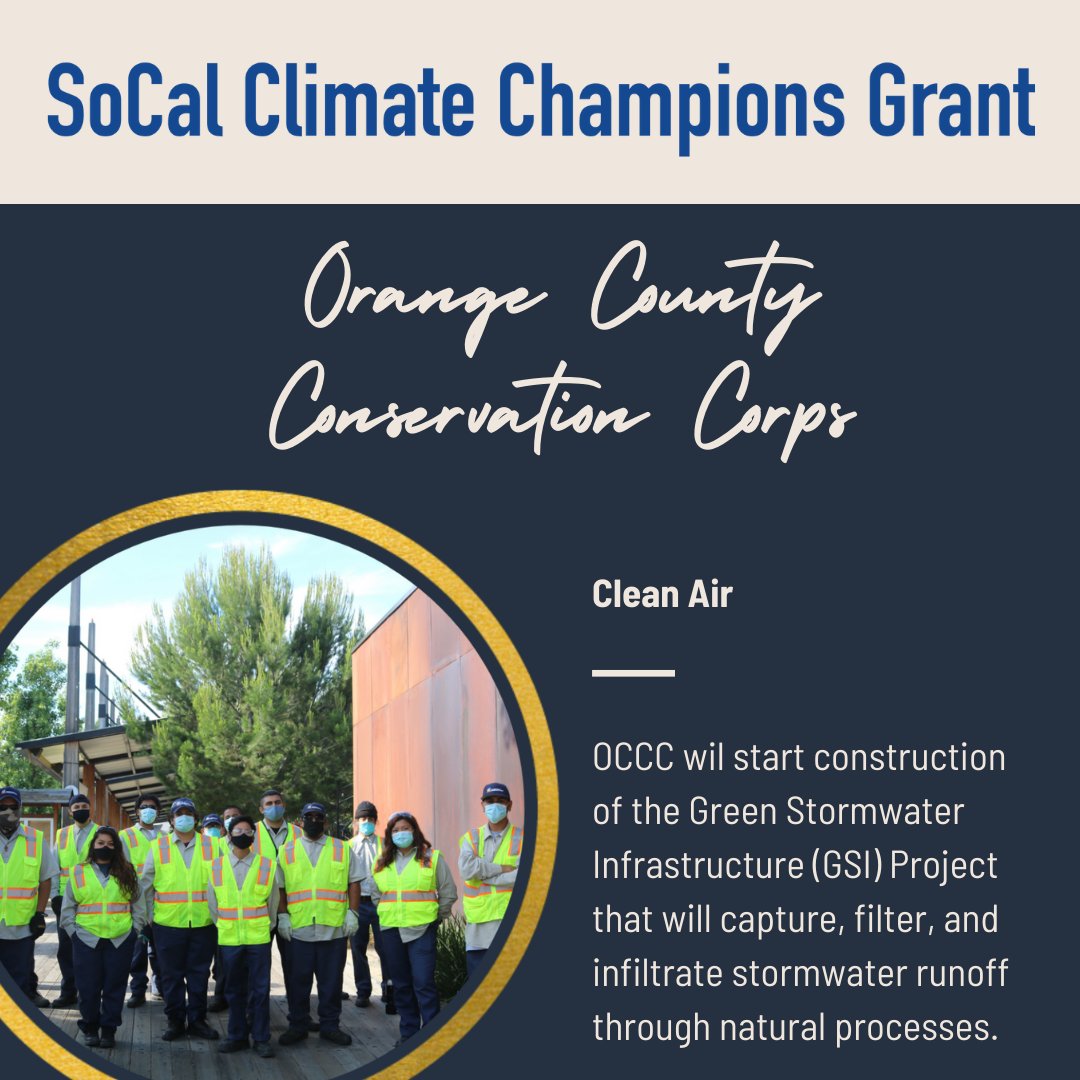 Our next 2021 grant recipient is <a href="/HireYouth/">OC Conservation Corps</a>!

#cleanair
