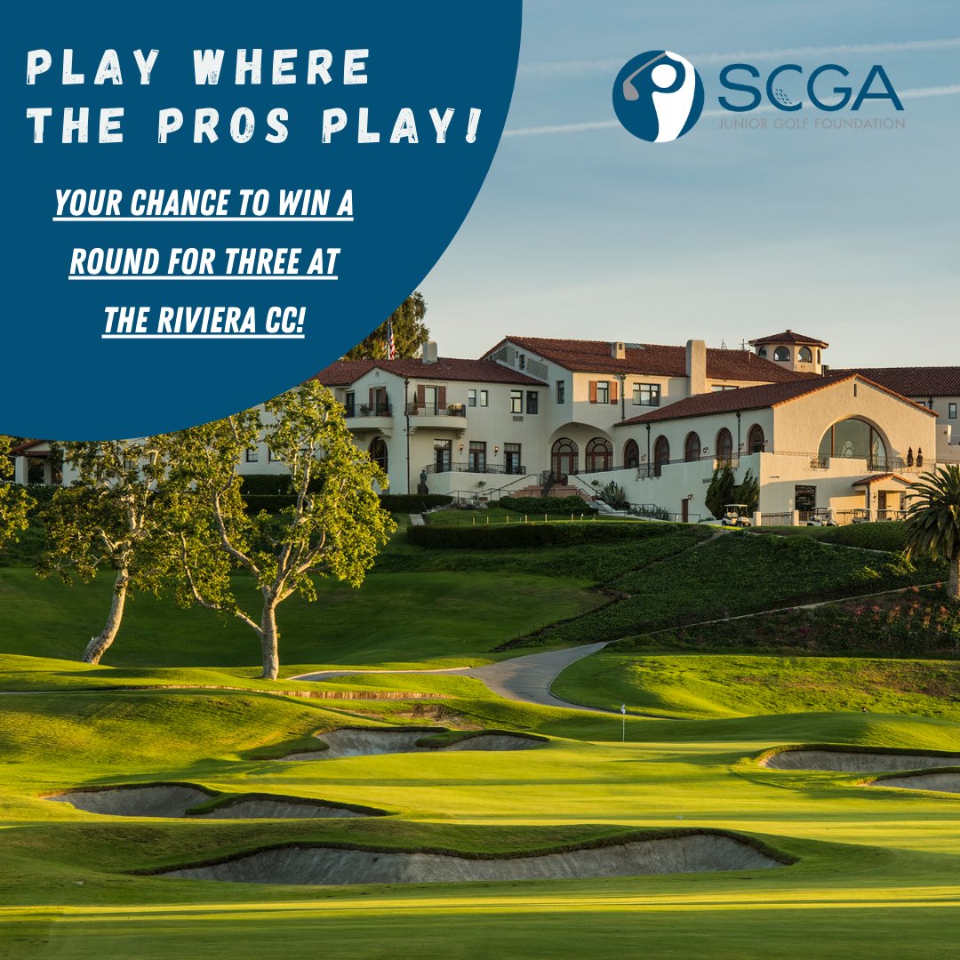 Want the chance to win great prizes AND support Junior Golf in Southern California?! ⛳
📢Enter our Sweepstakes for your chance to play the 2022 Genesis Invitational Course!
🔗 scgajunior.org/sweeps

#juniorgolf #growthegame #sweepstakes