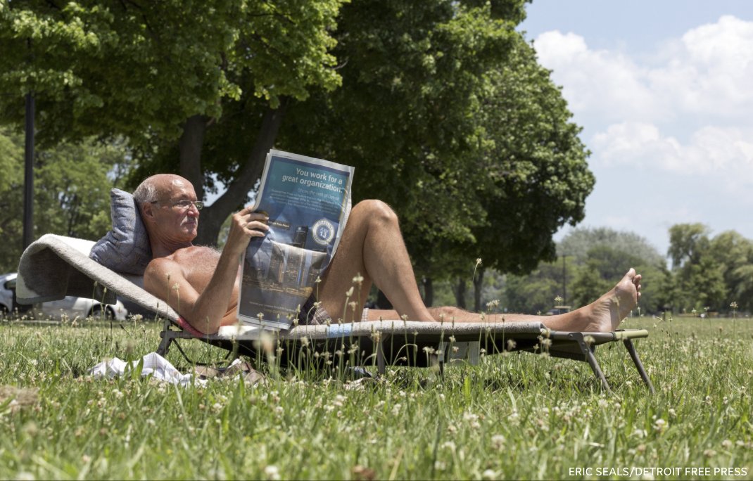 Michiganders when it hits 40 degrees in February