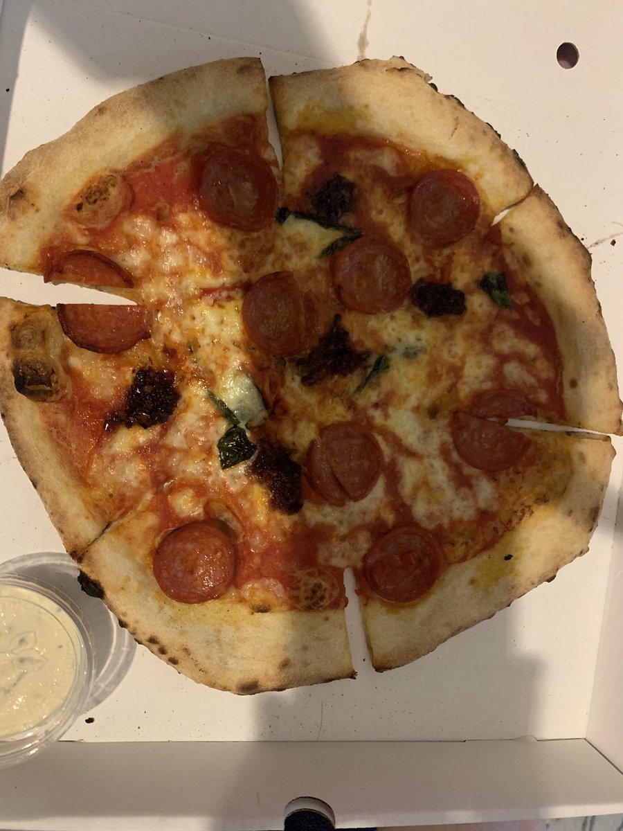sam1ssk's tweet photo. Beyond happy to be celebrating #pizzaday #wildfirepizza #diavola #runtomorrow https://t.co/NEaA6gYfBE
